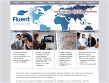 Tablet Screenshot of fluentls.com